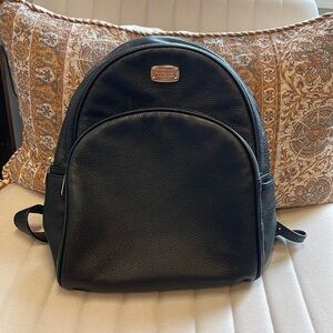 Black leather Michael Kors backpack